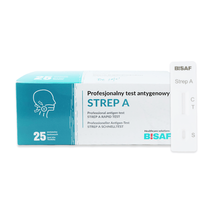 Strep A - Bisaf Professional 25 Tests | Packung (25 Stück)