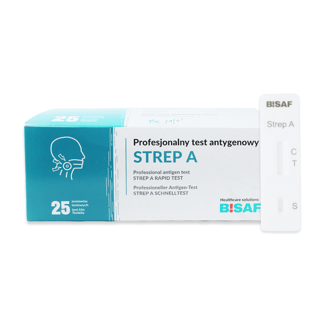 Strep A - Bisaf Professional 25 Tests | Packung (25 Stück)