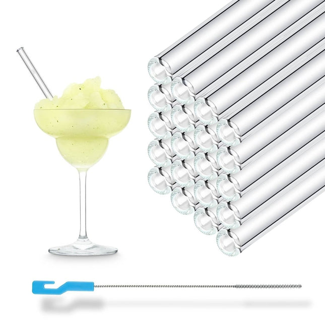 SEO. 50x 15cm Glasstrohhalme für jeden Anlass inkl. Profi Reinigungsbürste - Linkreich
