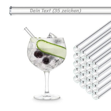 SEO. 50x 15cm Glasstrohhalme mit Gravur für jeden Anlass - Linkreich