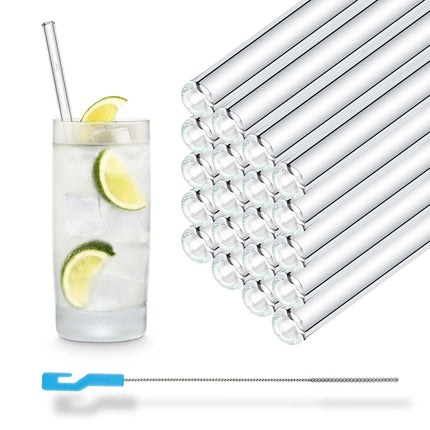 SEO. 50x 20cm Glasstrohhalme für jeden Anlass inkl. Profi Reinigungsbürste - Linkreich