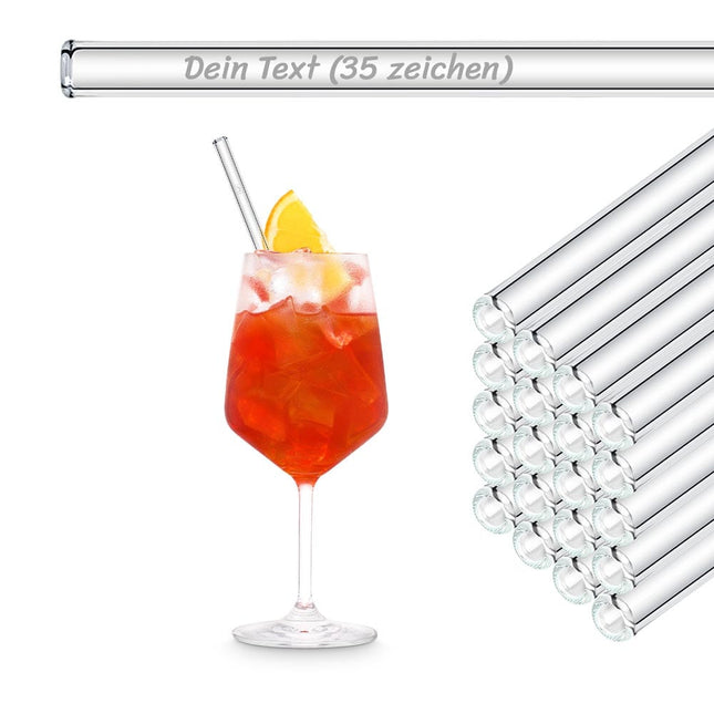 SEO. 50x 20cm Glasstrohhalme mit Gravur für jeden Anlass - Linkreich