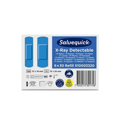 Salvequick röntgendetektierbar, 30 stück/nachfüllung. | Packung (6 Stück)