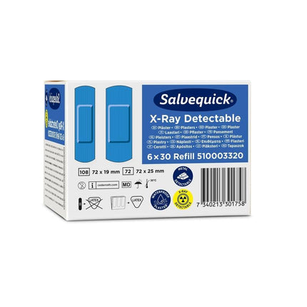 Salvequick röntgendetektierbar, 30 stück/nachfüllung. | Packung (6 Stück)