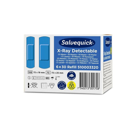 Salvequick röntgendetektierbar, 30 stück/nachfüllung. | Packung (6 Stück)