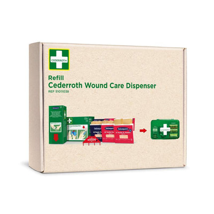 Cederroth first aid nachfüllpackung für cederroth wundpflegespender ref 51011006. | Karton (1 Packung)