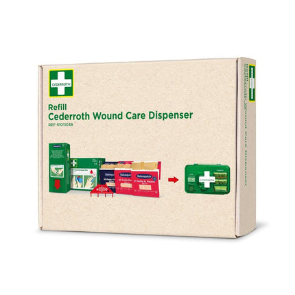 Cederroth first aid nachfüllpackung für cederroth wundpflegespender ref 51011006. | Karton (1 Packung)