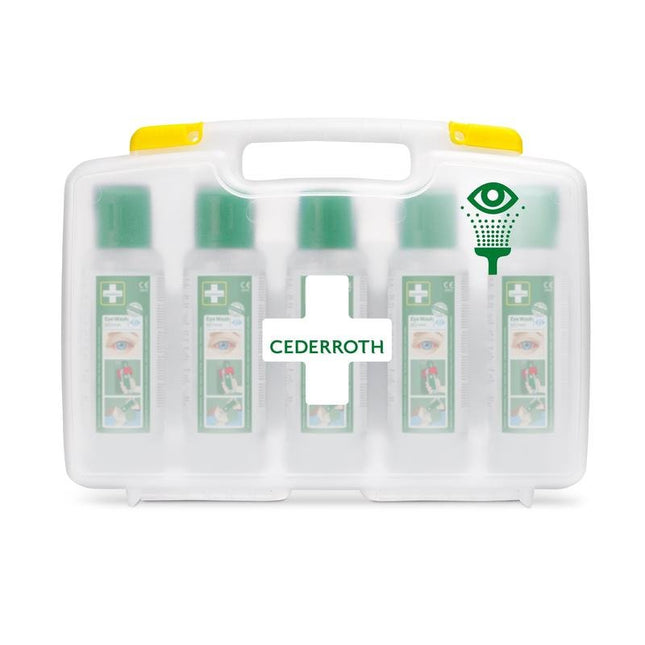 Cederroth Augenspülung (5x500ml) im tragbaren Etui. REF 7255 ersetzen | Packung (1 Stück)