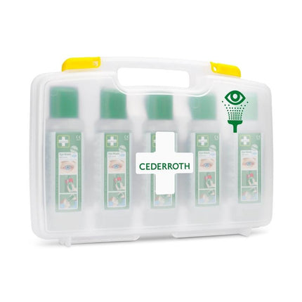 Cederroth Augenspülung (5x500ml) im tragbaren Etui. REF 7255 ersetzen | Packung (1 Stück)