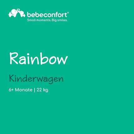Bebeconfort Rainbow, Kinderwagen, Kompakt und Wendig, 6 Monaten bis 4 Jahre, bis zu 22 kg, Mineral Graphite