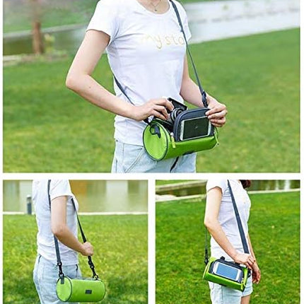 SYSTEM-S 2in1 Lenkertasche Fahrradhalterung Fahrradtasche Schultertasche Schutzhülle für 4,8 Zoll inch Geräte Smartphones