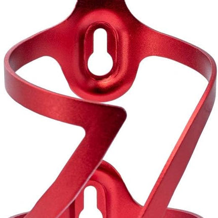 SYSTEM-S Fahrrad Flaschenhalter Halterung Befestigung aus Metall in Rot