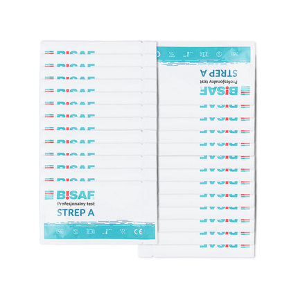 Strep A - Bisaf Professional 25 Tests | Packung (25 Stück)