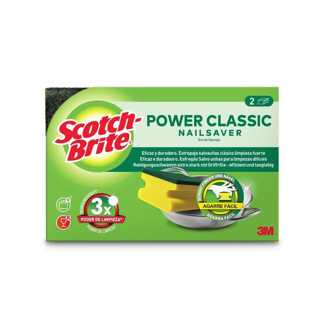 Scotch-Brite® Classic Griffschwamm, 2 Stück pro Packung | 1 Stück