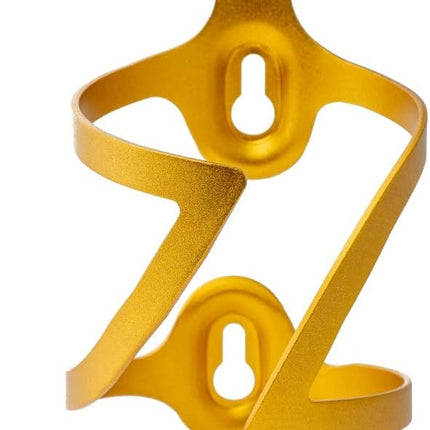 SYSTEM-S Fahrrad Flaschenhalter Halterung Befestigung aus Metall goldfarben