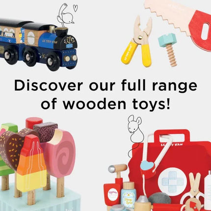 Le Toy Van's Eisdiele "Carlo's Gelato" Kinderspielzeug ab 2 Jahren Holz