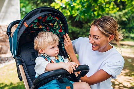 Kinderwagen MoMi ESTELLE ab 6 Monaten (bis 15 kg), klappbarer Kinderwagen mit 5-Punkt-SicherheitsgurtKinderwagen MoMi ESTELLE ab 6 Monaten (bis 15 kg), klappbarer Kinderwagen mit 5-Punkt-Sicherheitsgurt, Einkaufskorb mit Auflappfunktion , Teleskopzuggriff