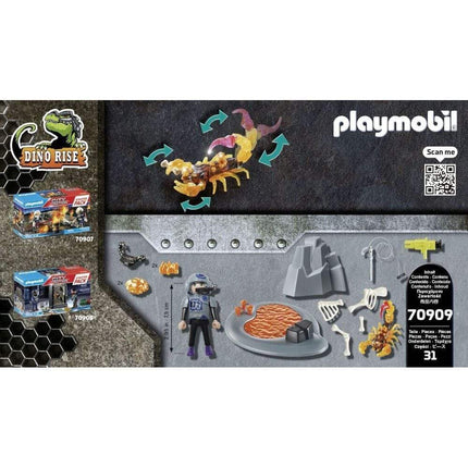 PLAYMOBIL Dino Rise – Feuerskorpion & Ian | Action-Set mit Zubehör | ab 5 Jahren