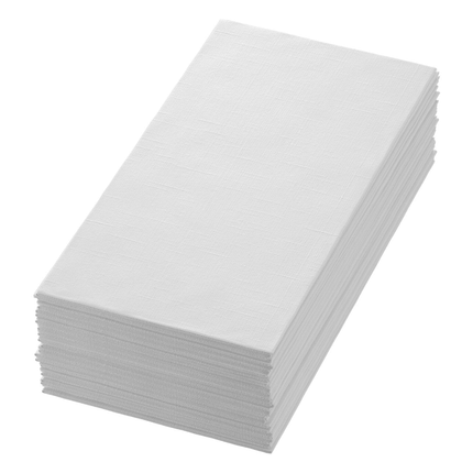 Dunilin Servietten 48x48 cm, weiß - 1/8-Falte | Packung (36 Servietten)