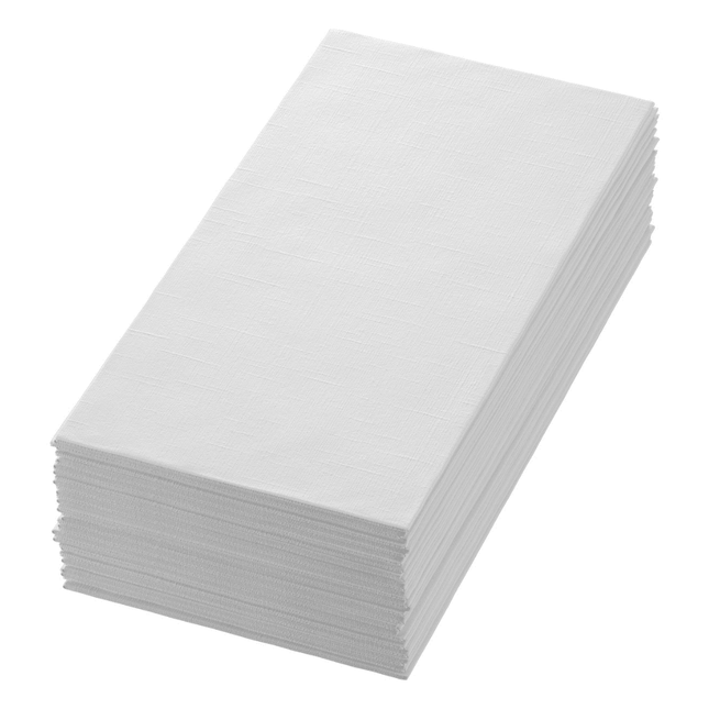 Dunilin Servietten 48x48 cm, weiß - 1/8-Falte | Packung (36 Servietten)