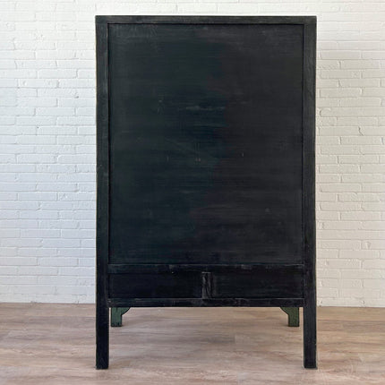 Vintage Asia Chinesischer Schrank Hochzeitsschrank Kommode Tannengrün - Art. A600-2