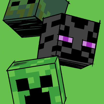 Minecraft Fleecedecke 100 x 150 cm weiche Decke