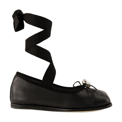 Heart Toe Ballerinas - Simone Rocha - Leder - Schwarz