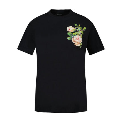 Rose Banquet T-Shirt - Simone Rocha - Baumwolle - Schwarz