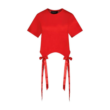 Bow Tails T-Shirt - Simone Rocha - Synthetik - Rot