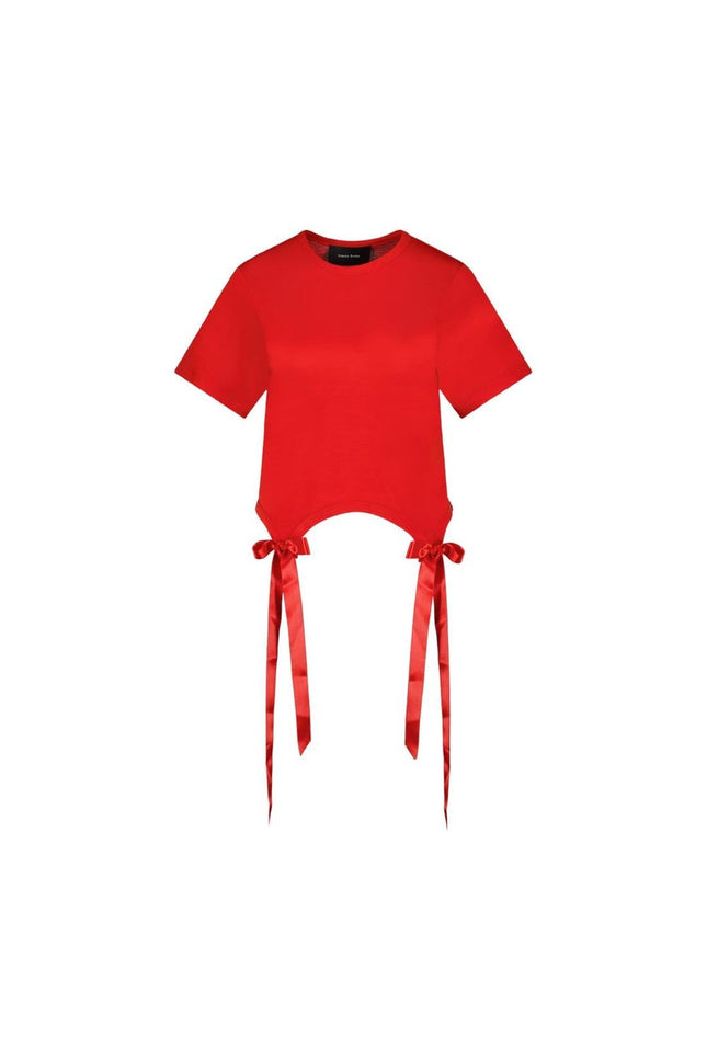 Bow Tails T-Shirt - Simone Rocha - Synthetik - Rot