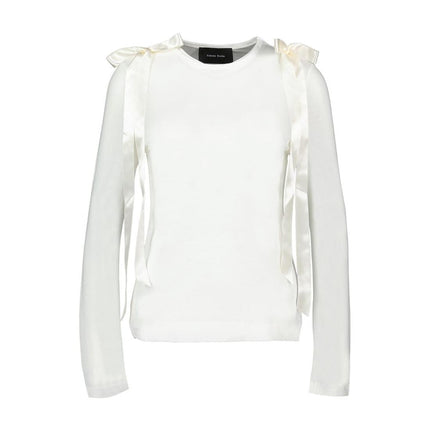 Bow Tail T-Shirt - Simone Rocha - Synthetik - Weiß