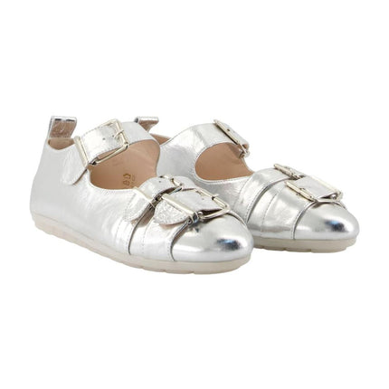 Buckle Grip Ballerinas - Simone Rocha - Leder - Silber