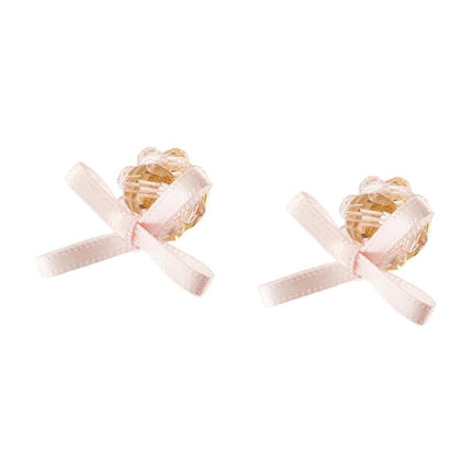 Petite Bow Daisy Ohrringe - Simone Rocha - Crystal - Pink