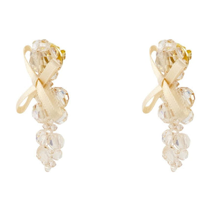 Petite Bow Ohrringe - Simone Rocha - Crystal - Gelb