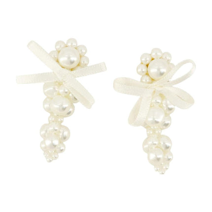 Petite Bow Ohrringe - Simone Rocha - Synthetik - Weiß