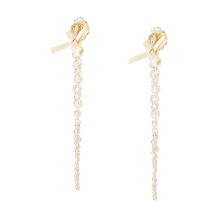 Petite Bow Drip Ohrringe - Simone Rocha - Crystal - Gelb