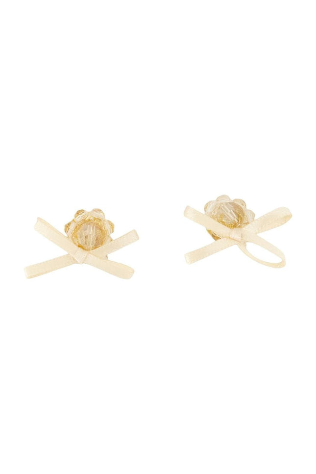 Petite Bow Daisy Ohrringe - Simone Rocha - Crystal - Gelb