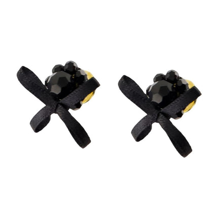 Petite Daisy Ohrringe - Simone Rocha - Crystal - Schwarz