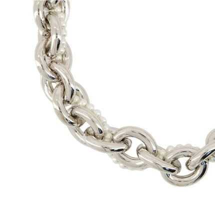Xl Pearl &amp; Chain Halskette - Simone Rocha - Metall - Silber