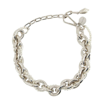 Xl Pearl &amp; Chain Halskette - Simone Rocha - Metall - Silber
