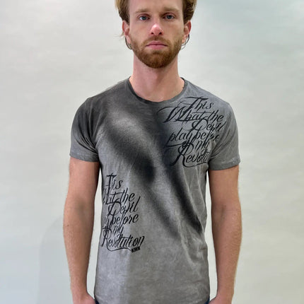 Herren T-Shirt Claus grau