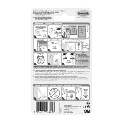 Schmale Command™ Bilder-Montage Strips (M) 17207 | Packung (1 Stück)