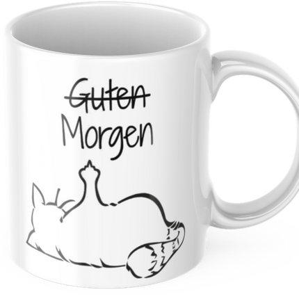 Lustige Kaffeetasse "Guten Morgen" Frühstück Arbeit Tasse Büro Geschenk