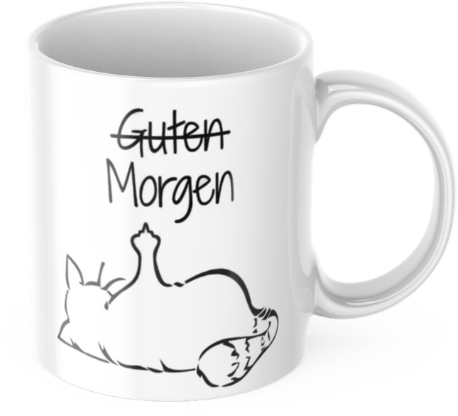 Lustige Kaffeetasse "Guten Morgen" Frühstück Arbeit Tasse Büro Geschenk
