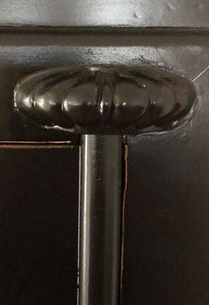 Vintage Asia Chinesischer Schrank Hochzeitsschrank Kommode Schwarz - Art. A502/black