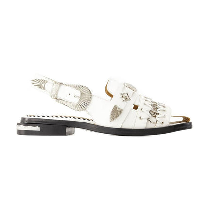 Sandalen Aj1312 - Toga Pulla - Leder - Weiß