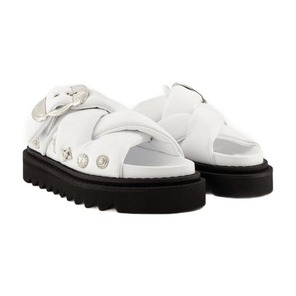 Sandalen Aj1317 - Toga Pulla - Leder - Weiß