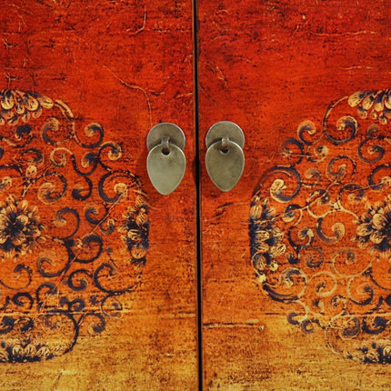 Vintage Asia Orientalische Kommode Sideboard Schrank "Fire" - Art. 34372-2