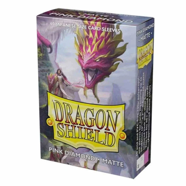 Dragon Shield Kartenhüllen Sleeves Japanische Größe Matte (60) Pink Diamond