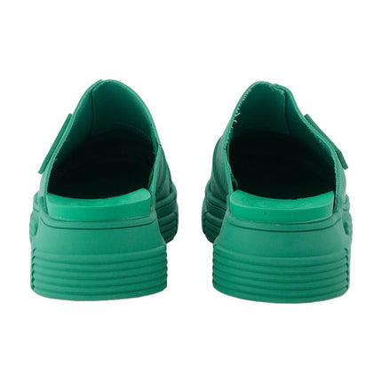 Pantoletten aus recyceltem Gummi Grün